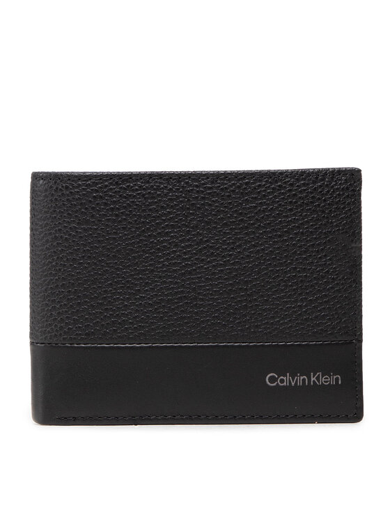 Portofel Mare pentru Bărbați Calvin Klein Subtle Mix Bifold 5Cc W/Coin L K50K509180 Negru