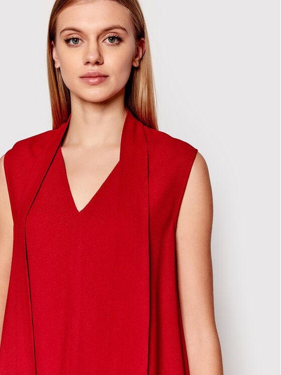 Victoria Victoria Beckham Victoria Victoria Beckham Kasdieninė suknelė 1122WDR003477A Raudona Relaxed Fit