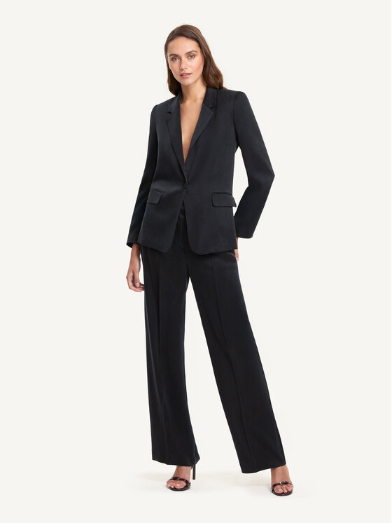 KMX KMX Spodnie materiałowe 808310007 Czarny Straight Fit