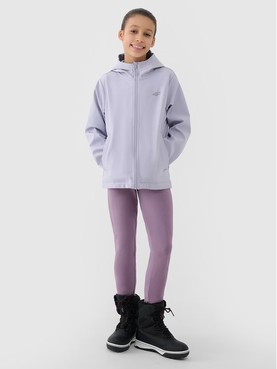 4F 4F Softshellová bunda 4FJWSS25TSOFF305-27S Sivá Regular Fit