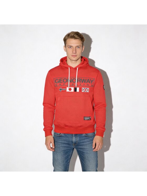 Geographical Norway Geographical Norway Bluza WY8613H/GN-Red Czerwony Regular Fit