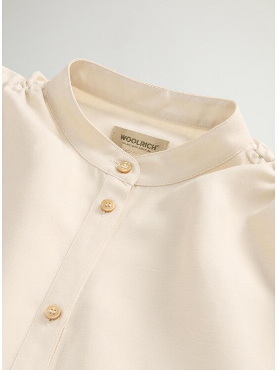 Woolrich Woolrich Μπλουζάκι cfwwsi0215frut3043-8867 Μπεζ Regular Fit