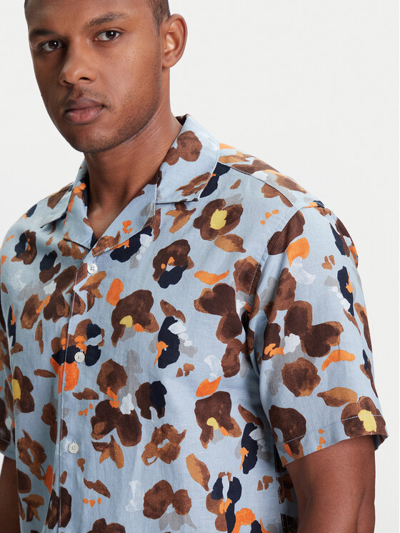 United Colors Of Benetton United Colors Of Benetton Πουκάμισο 5HPWUQ05B Μπλε Regular Fit