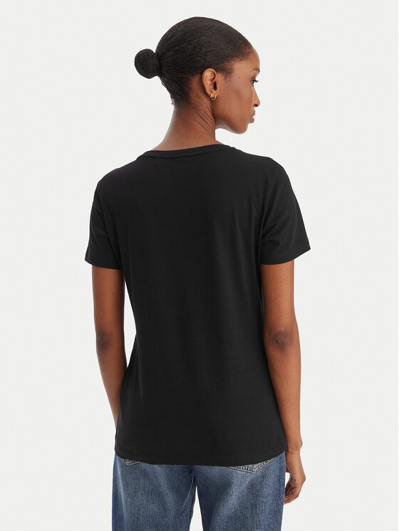BOSS BOSS Tricou Elove 50554696 Negru Slim Fit