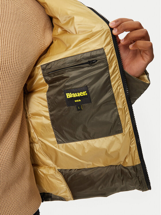 Blauer Blauer Μπουφάν πουπουλένιο 24WBLUC03023 683EG Πράσινο Regular Fit