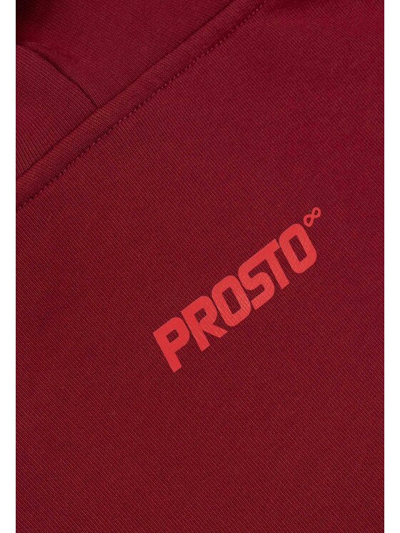 PROSTO. PROSTO. Bluza Street Couture Washed Czerwony Oversize