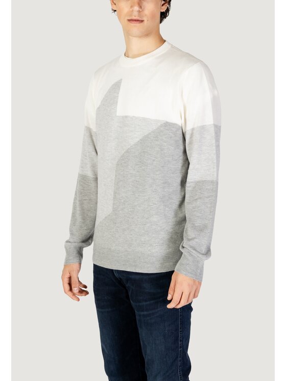 Antony Morato Antony Morato Πουλόβερ MMSW01470-YA400141 Λευκό Regular Fit
