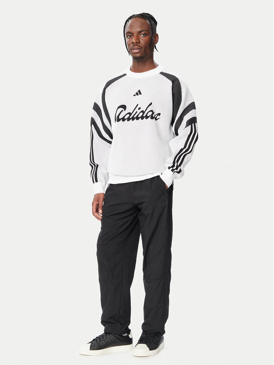 adidas adidas Суитшърт House Of Tiro Knitted KF4816 Бял Loose Fit