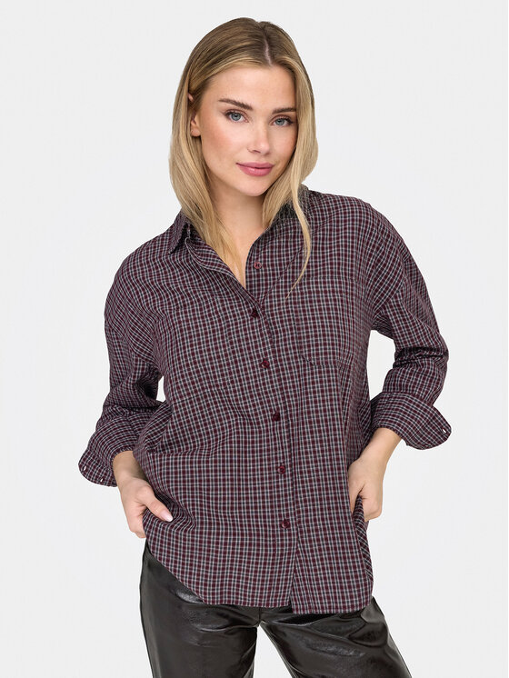 ONLY ONLY Риза Fenna 15375372 Виолетов Oversize