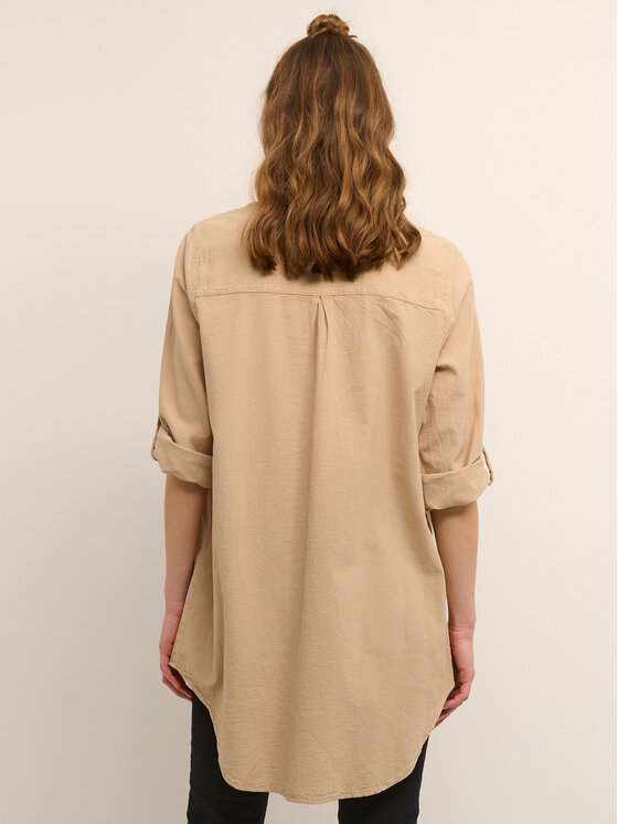 Kaffe Kaffe Camicia Naya 10506337 Beige Relaxed Fit