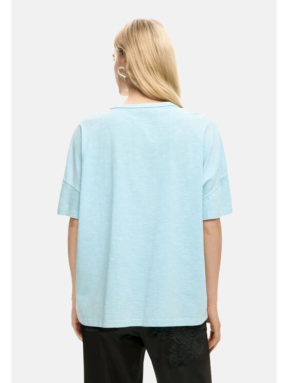 Desigual Desigual T-Shirt TS_PALMER Ανοιχτό μπλε Regular Fit