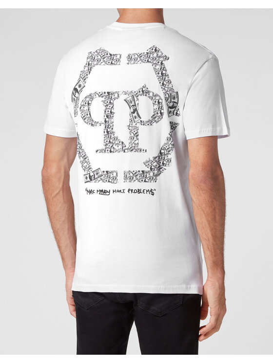 PHILIPP PLEIN PHILIPP PLEIN T-Shirt 6803 Biały Regular Fit
