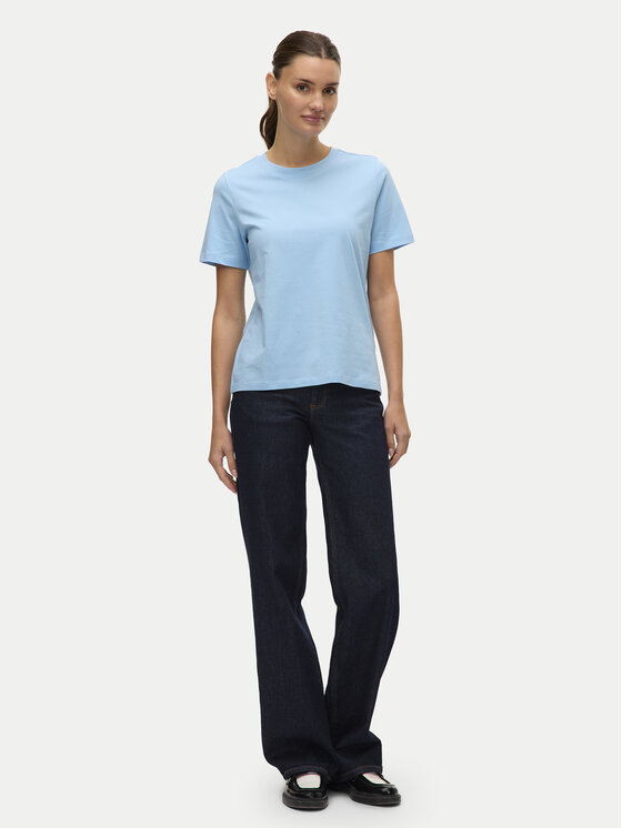 Vero Moda Vero Moda Tricou Paulina 10316991 Albastru Regular Fit
