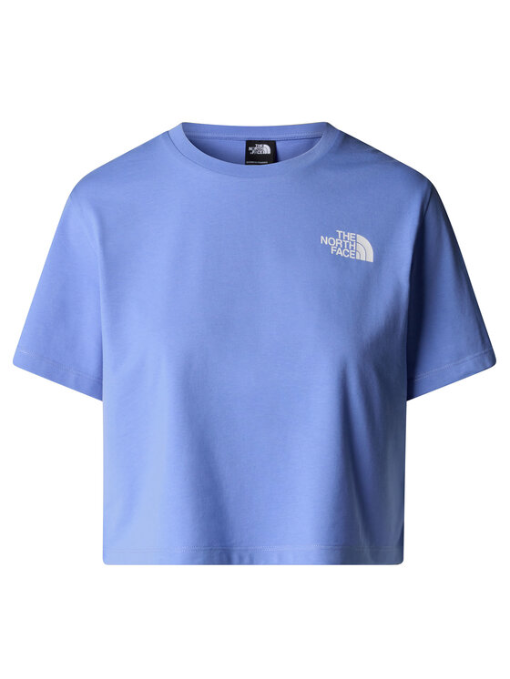 The North Face The North Face T-krekls Simple Dome NF0A87U4 Zils Loose Fit