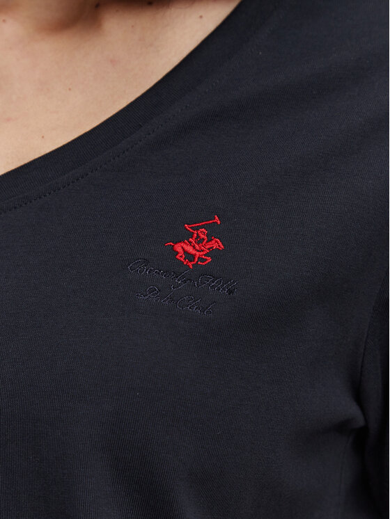Beverly Hills Polo Club Beverly Hills Polo Club Póló P-SS26W-TS516518 Sötétkék Regular Fit