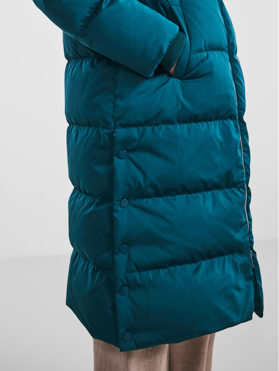 YAS YAS Vatovaná bunda 26023635 Tyrkysová Regular Fit