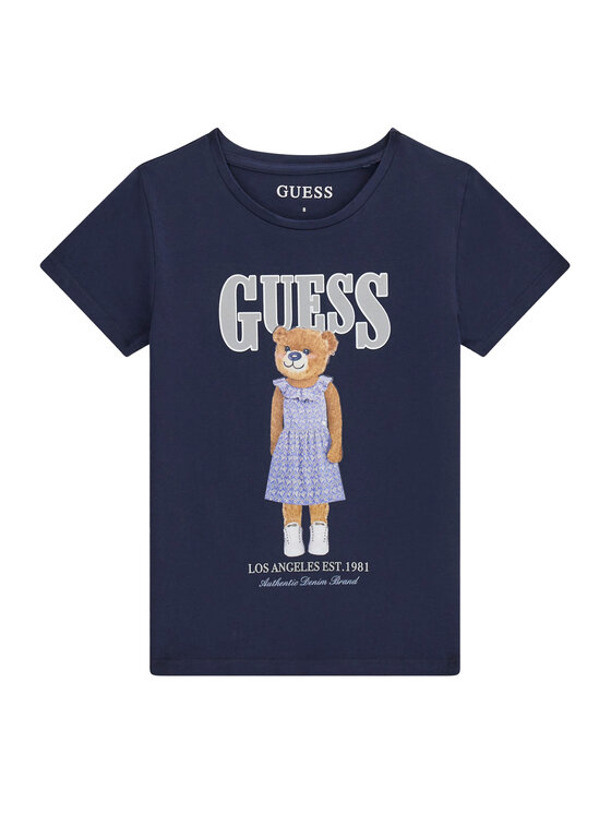Guess T-Shirt J6GI04 K6YW4 Granatowy Regular Fit
