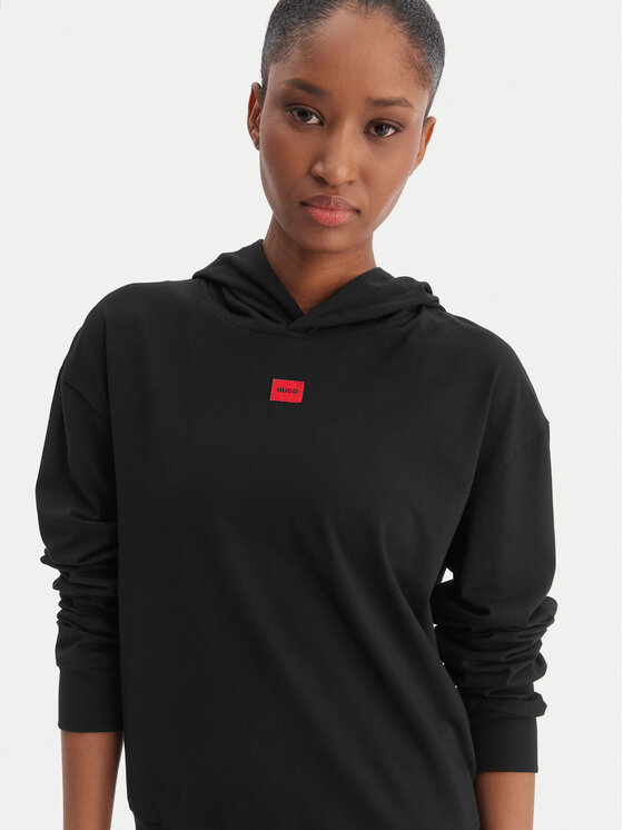 HUGO HUGO Džemperis Signature 50556816 Juoda Regular Fit