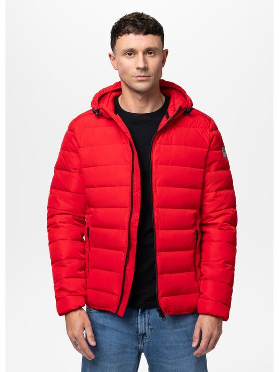 PITBULL PITBULL Kurtka zimowa SEACOAST III Czerwony Regular Fit