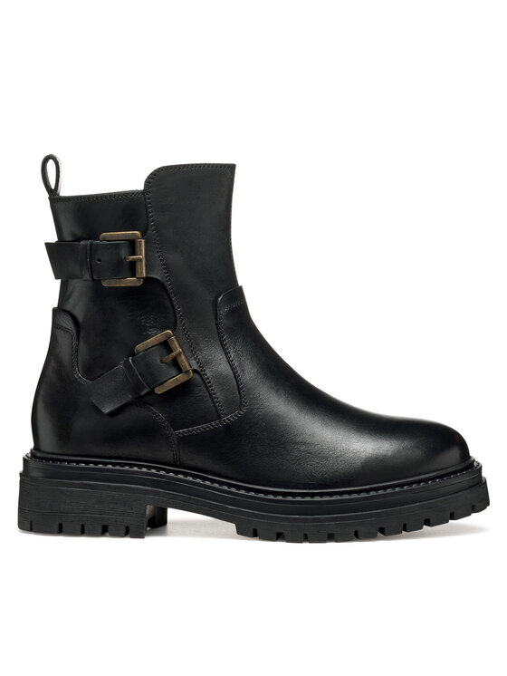 Geox Geox Polokozačky D Iridea D36HRC 00043 C9999 Černá