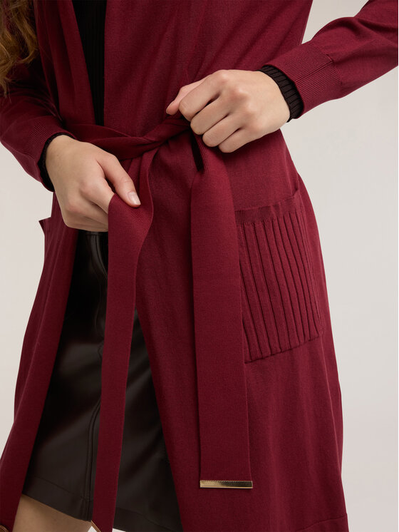 Motivi Motivi Sweter M418W003512N036 Bordowy Regular Fit