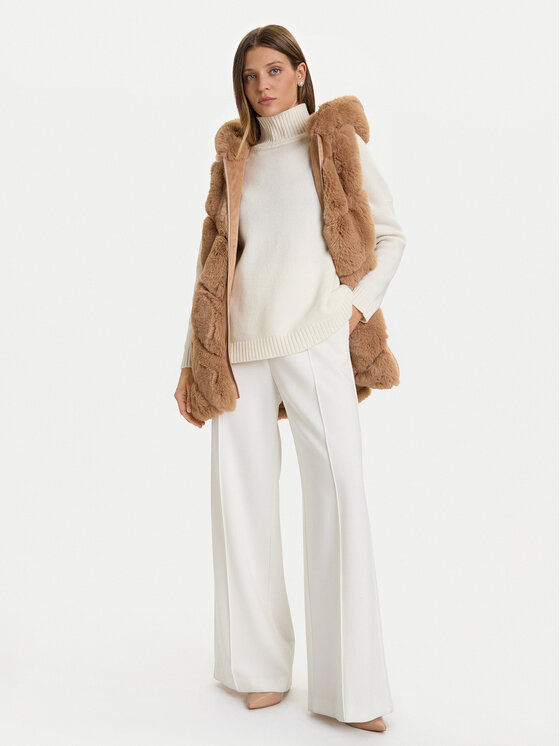 Rinascimento Rinascimento Wintermantel CFC0122220003 Beige Regular Fit