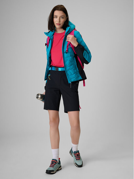 4F 4F Szorty sportowe TREKKING Czarny Regular Fit