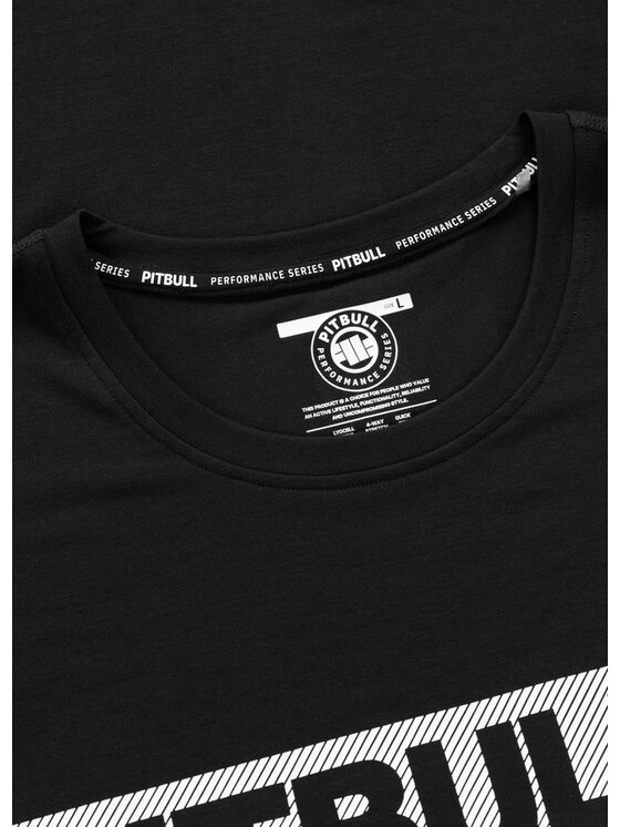 PITBULL PITBULL Koszulka techniczna Casual Sport HILLTOP Czarny Regular Fit
