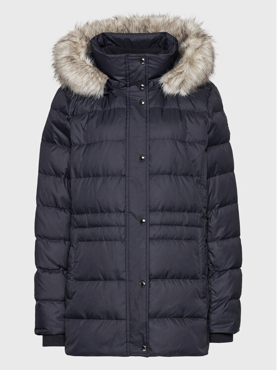 Tommy Hilfiger Tommy Hilfiger Пуховик Tyra WW0WW37486 Cиній Regular Fit
