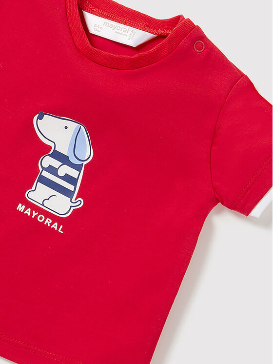 Mayoral Mayoral Komplet t-shirt i spodenki 1203 Kolorowy Regular Fit