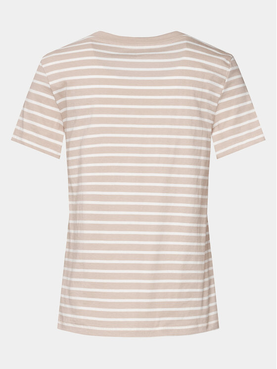 Gap Gap T-Shirt 740140-58 Beżowy Regular Fit