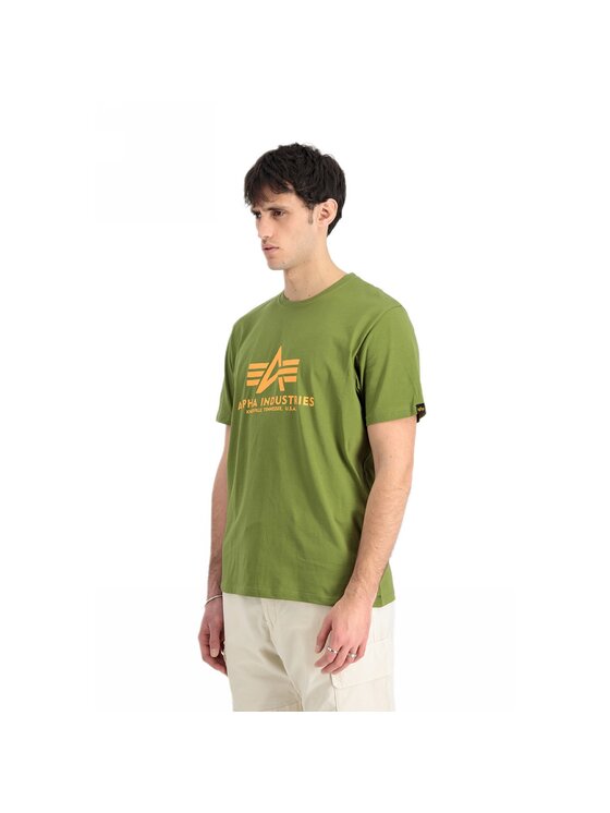 Alpha Industries Alpha Industries T-Shirt AI.100501-714-XXL Zielony Basic Fit