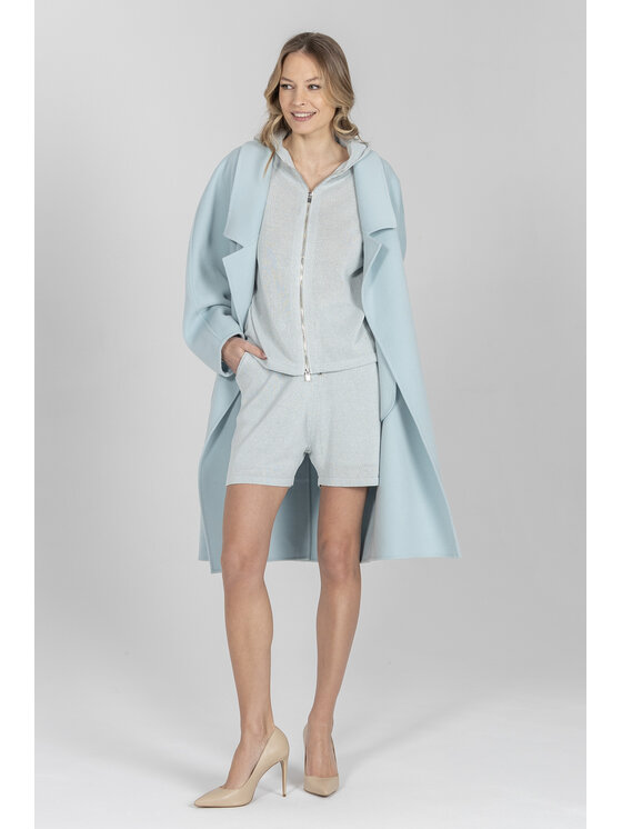 Deni Cler Milano Deni Cler Milano Płaszcz T-DC-8004-F2-90-43-1 Zielony Oversize