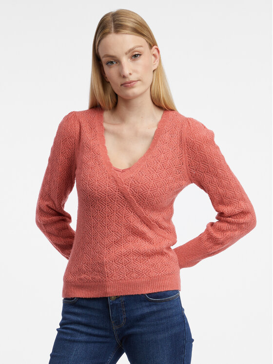 Orsay Orsay Sweter 507520751000__M Czerwony Regular Fit