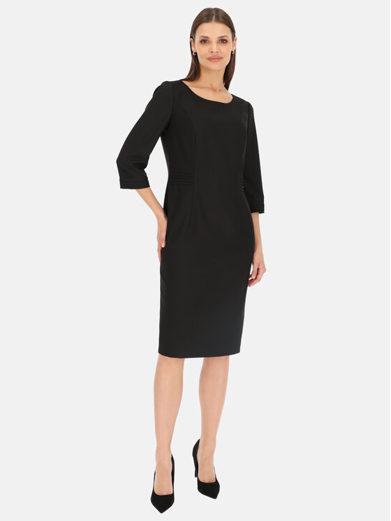 Potis & Verso Potis & Verso Sukienka codzienna Amei Czarny Slim Fit