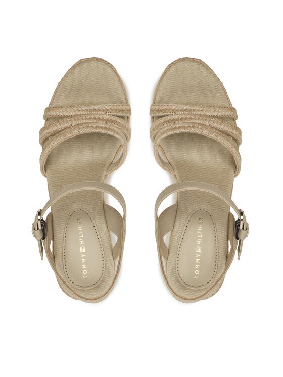 Tommy Hilfiger Tommy Hilfiger Еспадрили Essential Basic Wedge Sandal FW0FW07220 Бежов