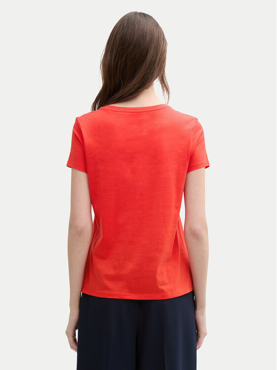 Tom Tailor Denim Tom Tailor Denim T-shirt 1045417 Rosso Regular Fit