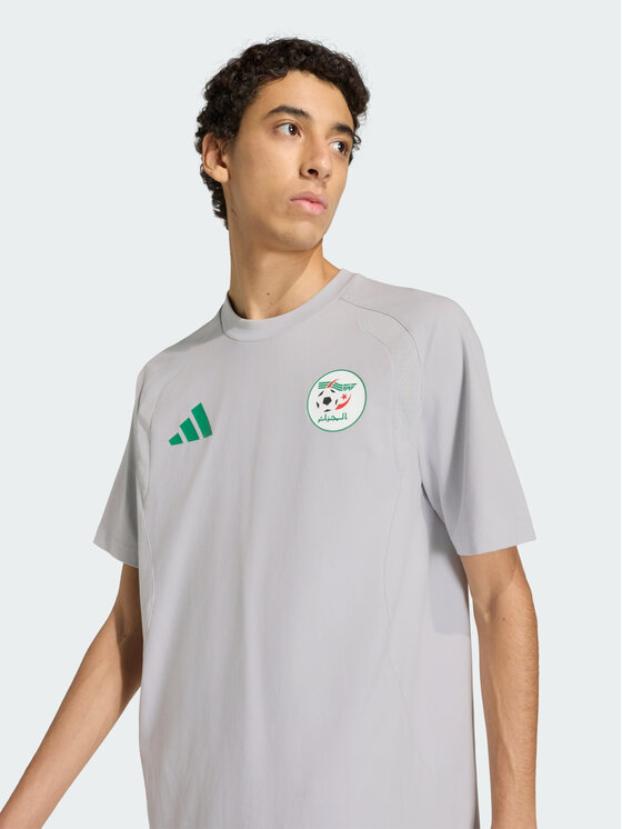 adidas adidas Koszulka techniczna Algeria Tiro Travel Crew Szary Regular Fit