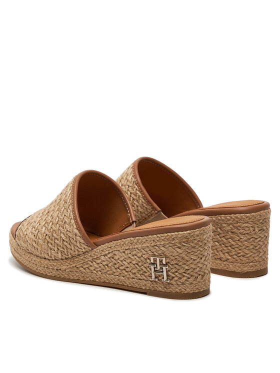 Tommy Hilfiger Tommy Hilfiger Espadrilles Th Rope Wedge Sandal FW0FW07927 Beige