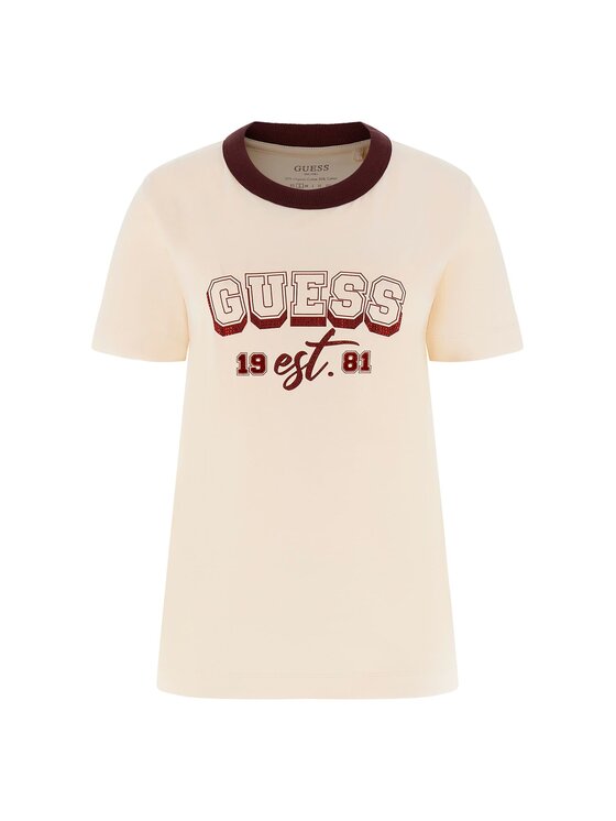 Guess Guess T-Shirt 178740 Béžová Classic Fit