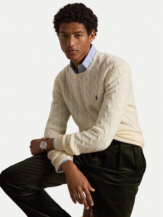 Polo Ralph Lauren Polo Ralph Lauren Пуловер 710876762010 Кремав Regular Fit