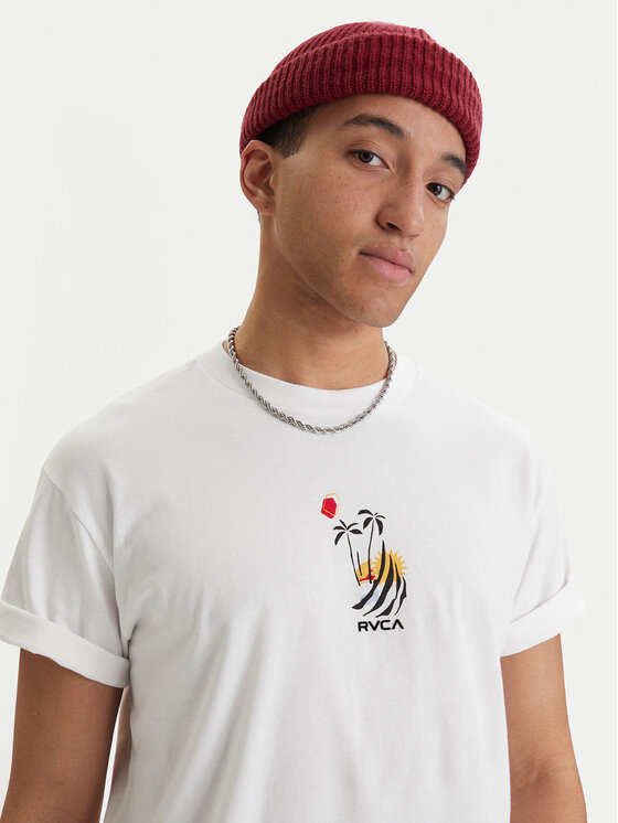 RVCA RVCA Póló Cutship EVYZT00287 Fehér Relaxed Fit