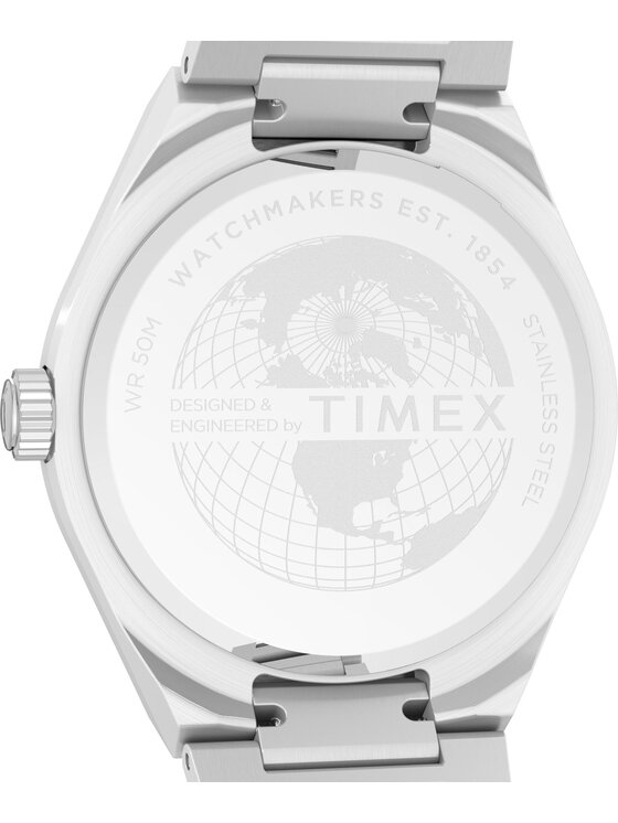 Timex Timex Zegarek TW2Y35200 Srebrny
