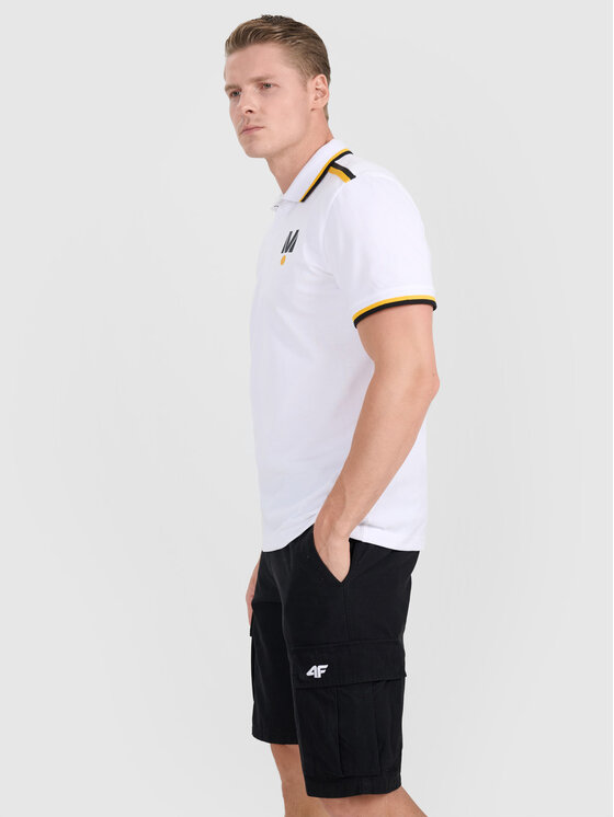 4F 4F Polo TEAMWEAR Biały Regular Fit