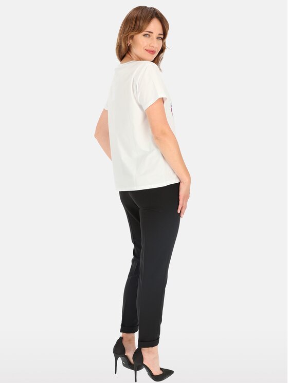 Perso Perso T-Shirt TCE245285F Bílá Regular Fit