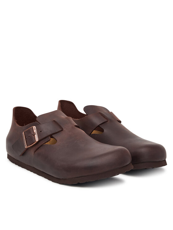 Birkenstock Birkenstock Pusbačiai London 166531 Tamsiai ruda