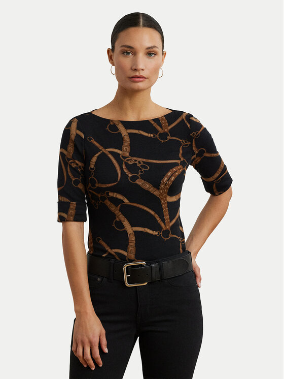 LAUREN RALPH LAUREN LAUREN RALPH LAUREN Bluză 200971107001 Negru Slim Fit