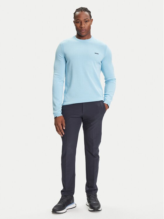 BOSS BOSS Maglione K_Ever-X 50541940 Celeste Regular Fit