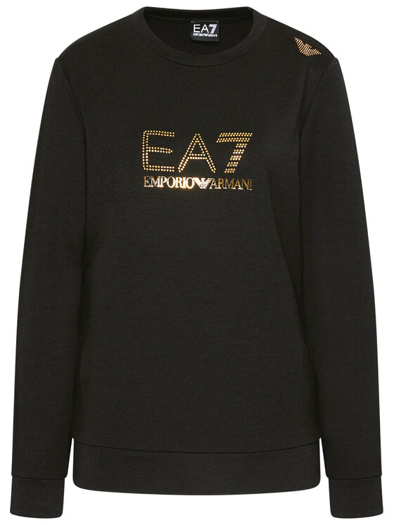 EA7 Emporio Armani EA7 Emporio Armani Džemperis 8NTM45 TJ9RZ 1200 Juoda Regular Fit