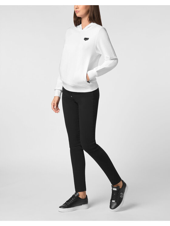 PHILIPP PLEIN PHILIPP PLEIN Bluza 9401 Biały Regular Fit